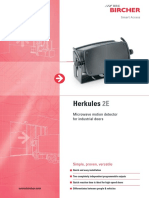 Herkules: Microwave Motion Detector For Industrial Doors