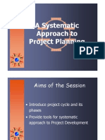 Systematic project planning with logframes