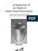 Visual Inspection of Can Seams in Home Food Preservation