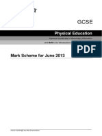 176521 Mark Scheme Unit b451 an Introduction to Physical Education June