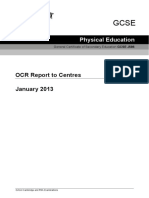 OCR Report To Centres January 2013: Physical Education