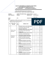 Kisi-Kisi Soal PH Biologi