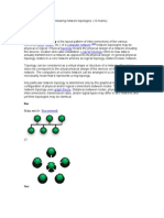 Network topologies: Star, Ring, Bus