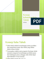 Konsep Kebutuhan Suhu Tubuh