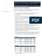 Dynamic Weights