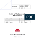 Guide To WAC Service in OVSV610R103: Huawei Technologies Co, LTD