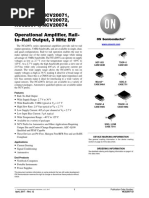 Ncs20071, Ncv20071, Ncs20072, Ncv20072, Ncs20074, Ncv20074 Operational Amplifier, Rail-To-Rail Output, 3 MHZ BW