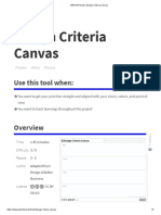 WRKSHP - Tools - Design Criteria Canvas