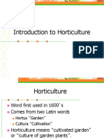 Introduction to Horticulture: A Brief History and Overview