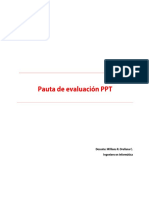Pauta de Evaluación Presentación PPT Redes Inalambricas Unidad L