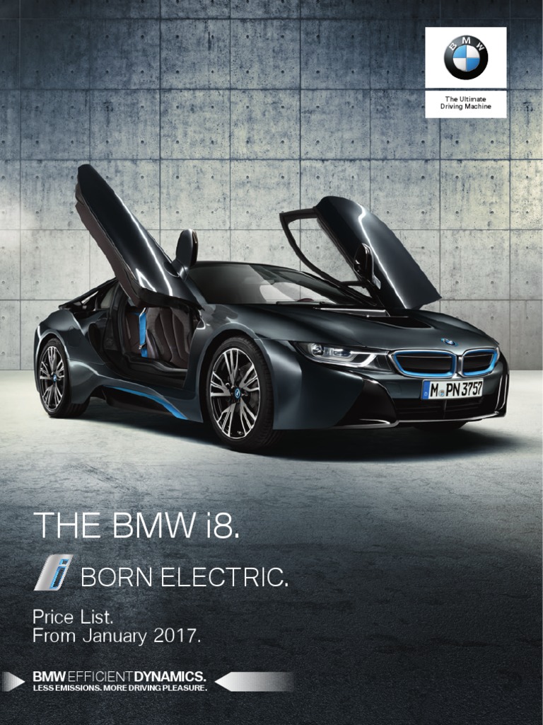 BMW I8 Brochure PDF Fuel Economy In Automobiles Automotive Industry
