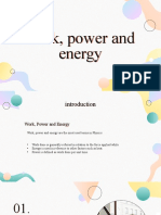 Work, Power and Energy
