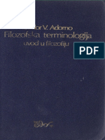 T. Adorno - Filozofska Terminologija
