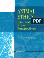 Evangelos D. Protopapadakis (Editor), Animal Ethics Past and Present Perspectives