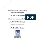 UNESCO Bioethics Chair - Classroom Communication