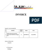 Invoice publikasi berita Dinas kominfotik NTB
