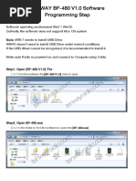 TENWAY BF-480 V1.0 Software Programming Step