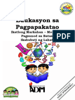 Edukasyon Sa Pagpapakatao: Ikatlong Markahan - Modyul 6: Pagsunod Sa Batas, Ikabubuti NG Lahat!