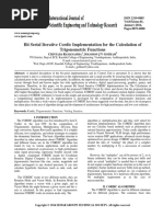 Bit Serial Iterative Cordic Implementation For The Calculation of Trigonometric Functions