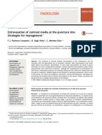 Strategies For Management Extravasation of Contrast