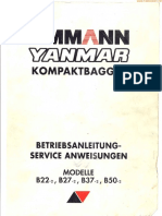 Yanmar b22-2 b27-2 b37-2 b50-2 Instruktionsbok Service SV