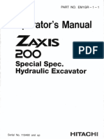 Zx200 Operator's Manual