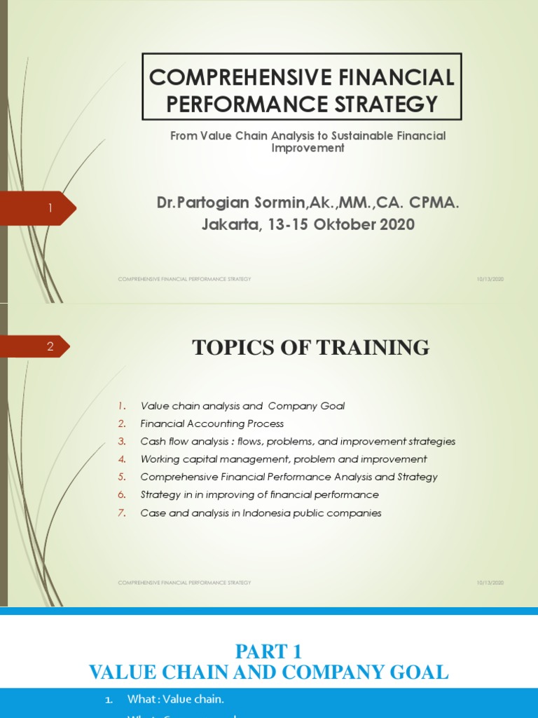 Hari I - Comprehensive Financial Performance Strategy | PDF | Equity ...