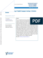 The Use of Technology in English Language Learning Lit Review