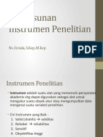 Penyusunan Instrumen Penelitian