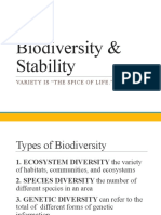 Biodiversity & Stability