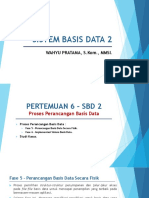 SBD 2 Pertemuan 6 - Proses Perancangan Basis Data (Bagian 3)