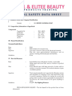 G21 Oatmeal Soap MSDS