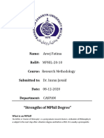 Areej Fatima 10(Strengths of mphil)