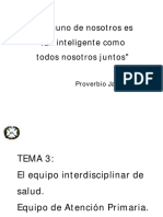 TEMA 3. EQUIPO INTERDISCIPLINAR DE SALUD