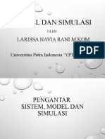 Model Dan Simulasi Pertemuan 2 (Daring)