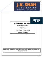 Cim 8719 F.M. Suggested Solution