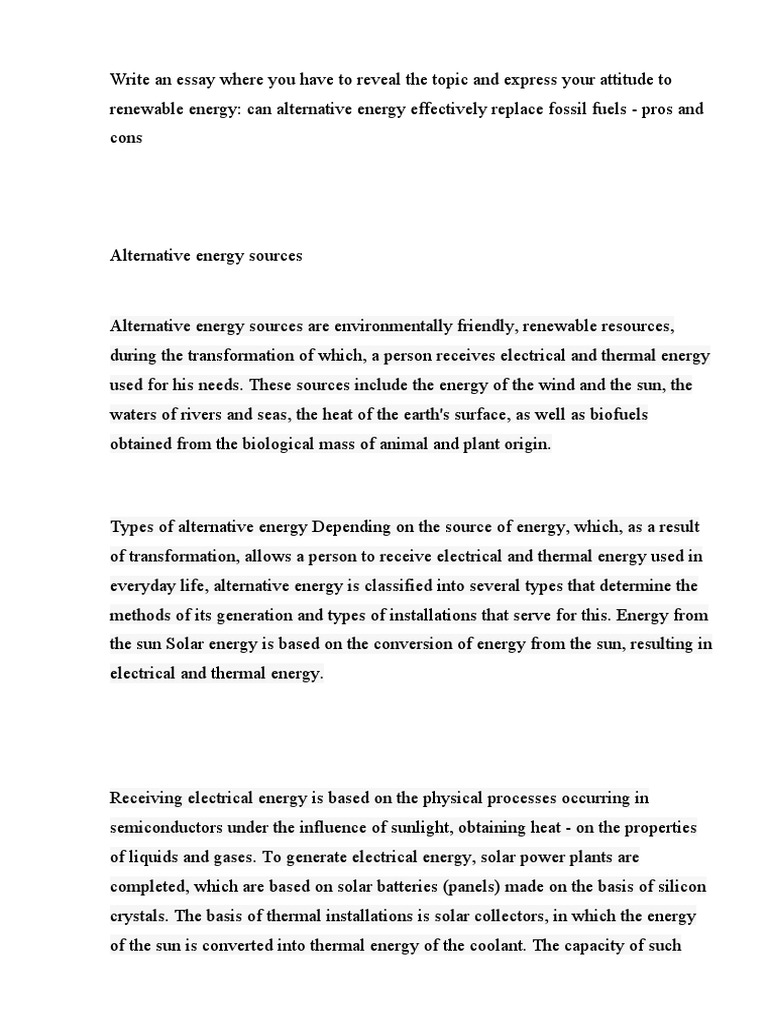 ALTERNATIVE ENERGY SYSTEMS AND APPLICATIONS PDF intelligence overview