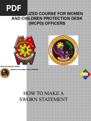Preparing a sworn statement