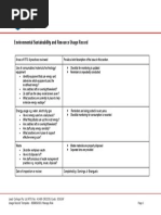 Environmental Sustainability and Resource Usage Record