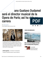 Gustavo Dudamel Será El Director Musical de La Ópera de París