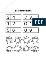 Complete The Number Pattern