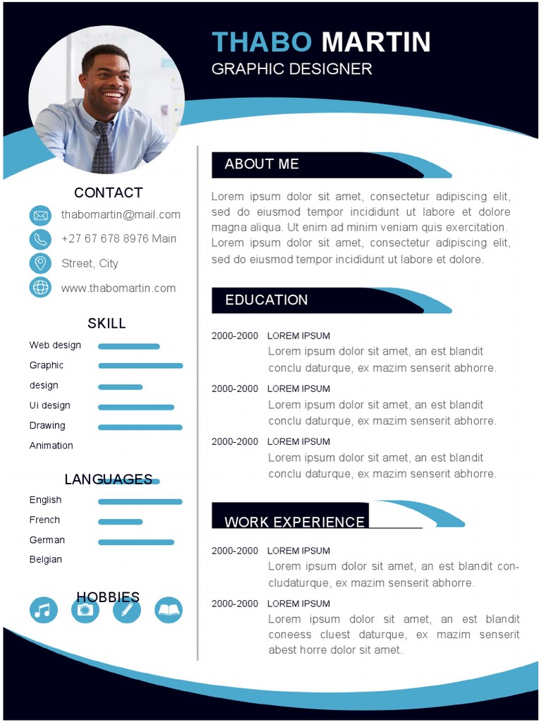 Thabo Martin - Graphic Designer Profile | PDF