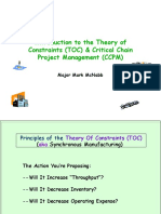 Introduction To The Theory of Constraints (TOC) & Critical Chain Project Management (CCPM)