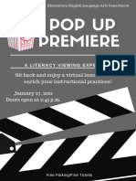 Pop Up Premiere Flyer