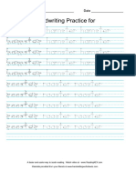 Print Handwriting Worksheet Maker - Multiword