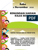 Renungan Kelas Besar - Rabu, 18 Nov