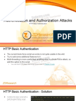 Authentication and Authorization Attacks: Personal Property of Keith Samborski
