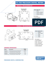 Mounting Kits For Precision Digital Meters: Pda6545 2" Pipe Mounting Kit