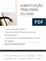 Nota de Aula SUBSTITUIÇÃO TRIBUTÁRIA DO ICMS 10.09