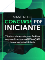 Ebook Manual Do Concurseiro Iniciante